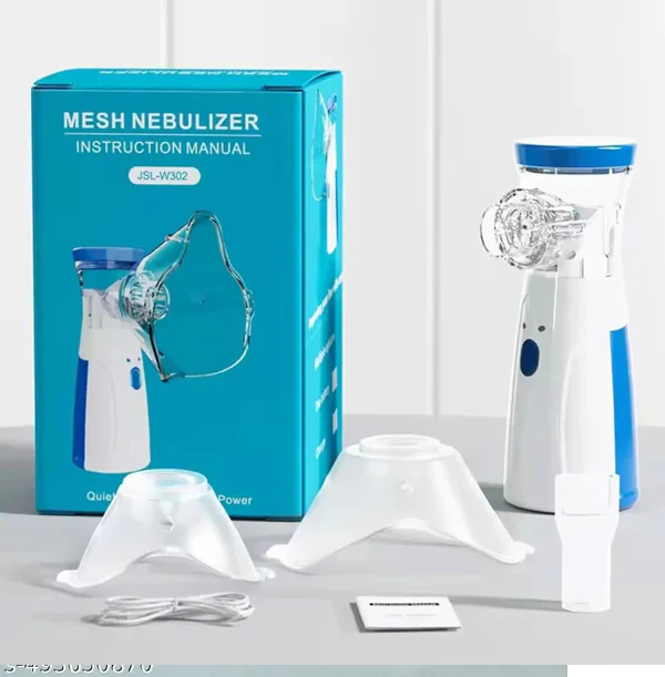 Portable Mesh Nebuliser Machine With Box Electric Inhalators-Nebulizer,Atomizer Portable Inhaler Nebulizer,Micro-Mesh Handheld Device for Adults and Children | Household Nebulizer for Effective Respiratory Treatment