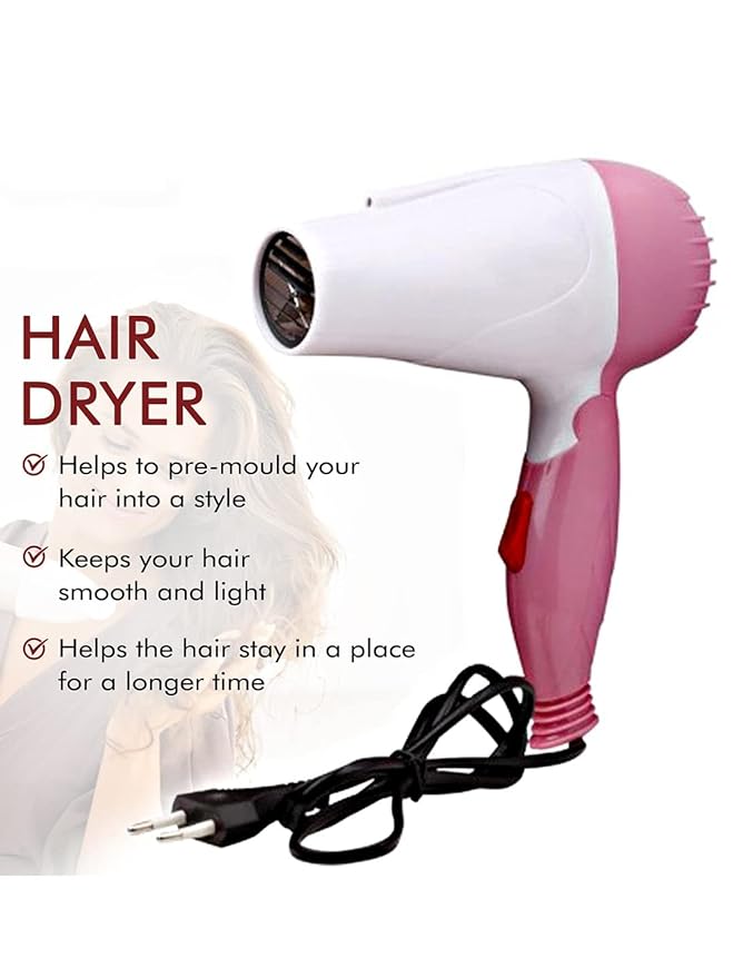 Nova NV-1290 Silky Shine 1000 W Hot and Cold Foldable Hair Dryer