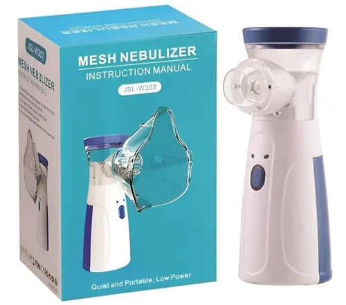 Portable Mesh Nebuliser Machine With Box Electric Inhalators-Nebulizer,Atomizer Portable Inhaler Nebulizer,Micro-Mesh Handheld Device for Adults and Children | Household Nebulizer for Effective Respiratory Treatment