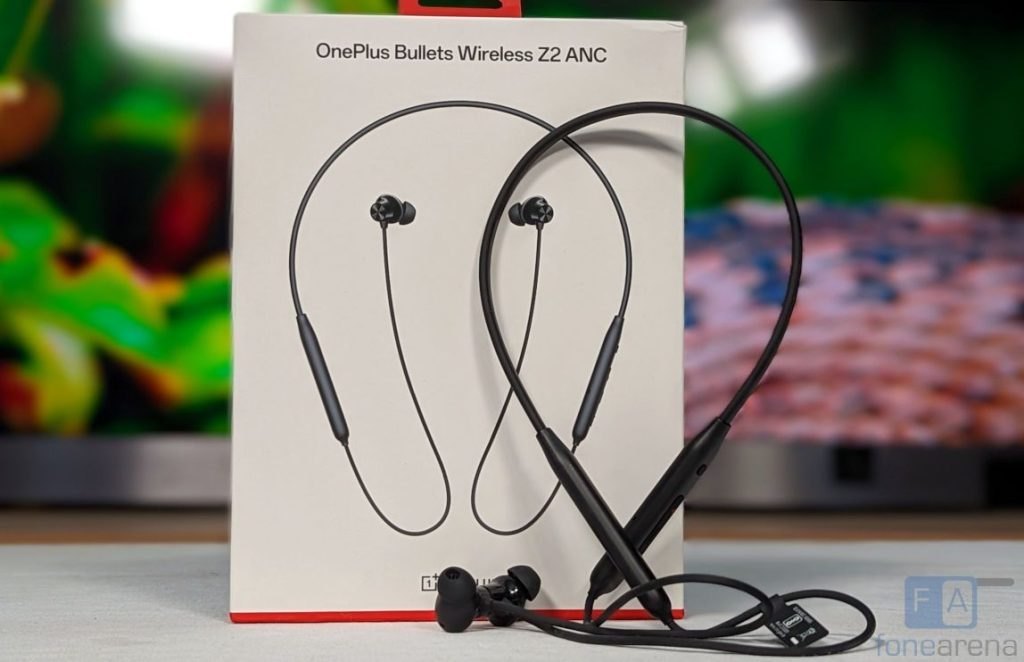 OnePlus Bullets Wireless Z2 ANC Earphones with 45dB Hybrid ANC Bluetooth  (Black)