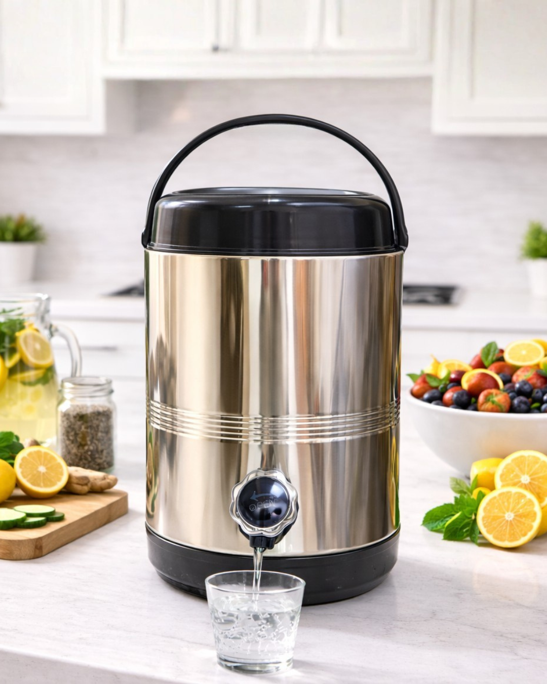 Useme 5 Ltr Alkaline Water Jar Camper Bottled Water Dispenser