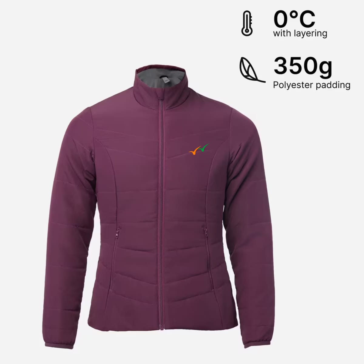 Useme Women Purple Maroon Slim Fit Sports Jacket