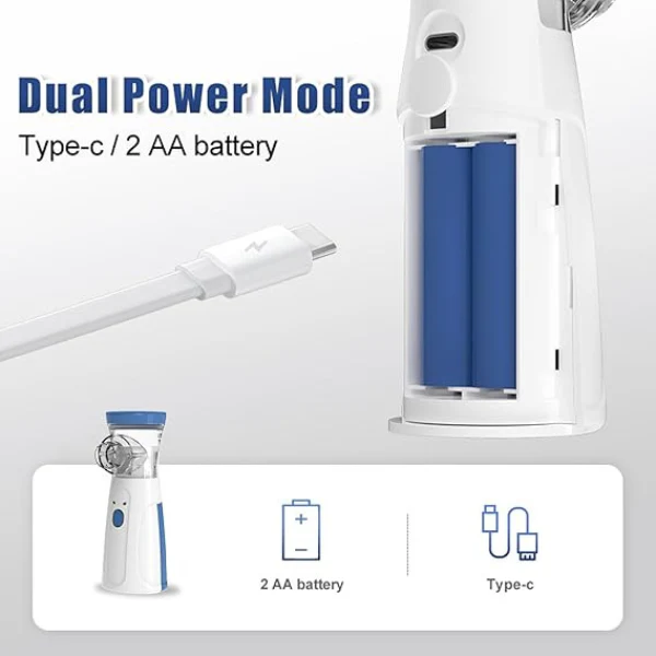 Portable Mesh Nebuliser Machine With Box Electric Inhalators-Nebulizer,Atomizer Portable Inhaler Nebulizer,Micro-Mesh Handheld Device for Adults and Children | Household Nebulizer for Effective Respiratory Treatment