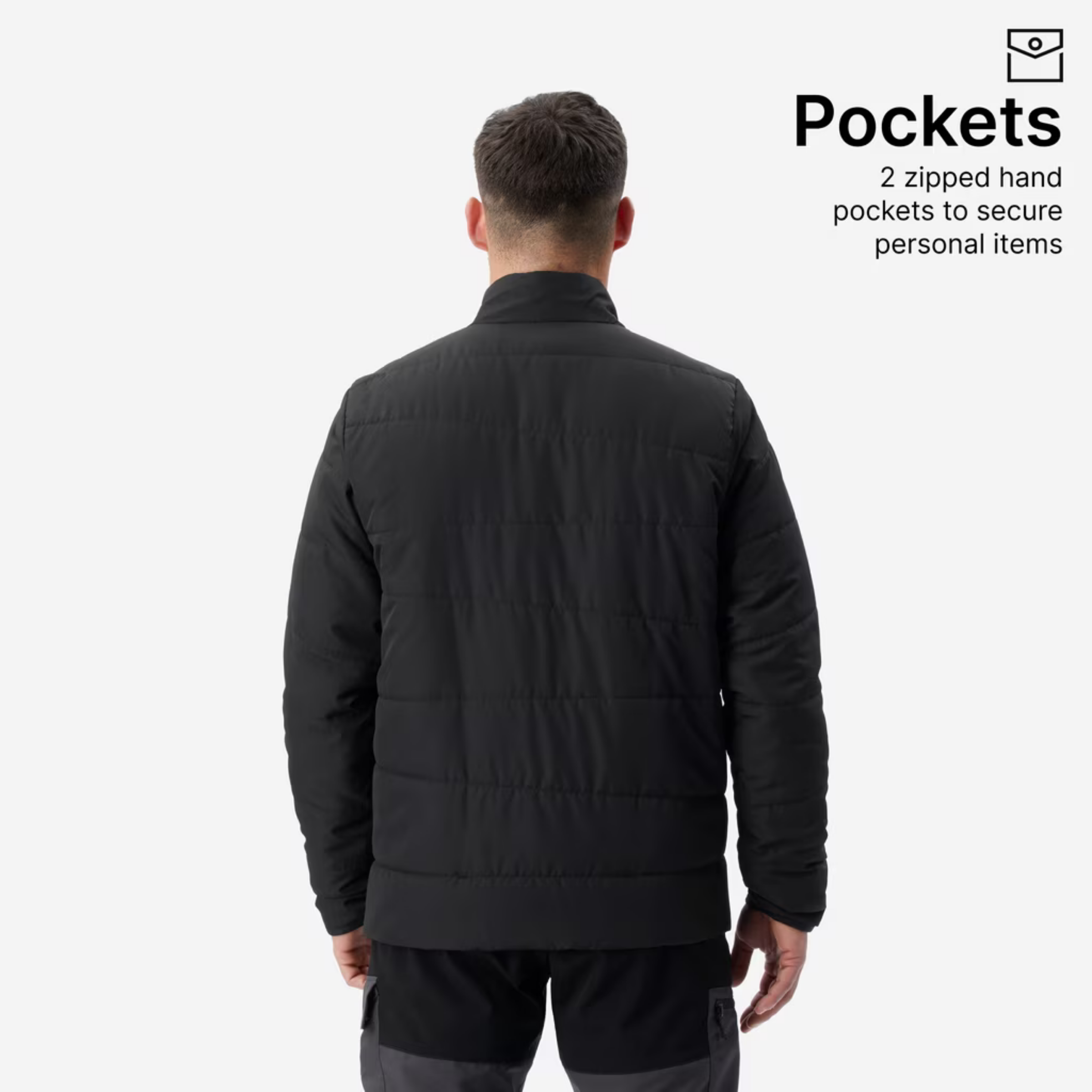 Useme Black Slim Fit Sports Jacket